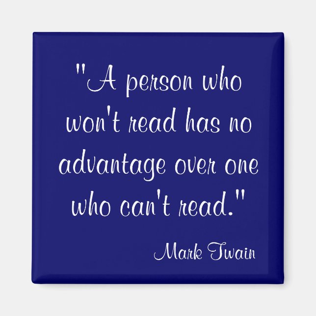 Mark Twain Quote Magnet (Front)