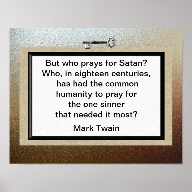 Mark Twain Quote Poster (Front)