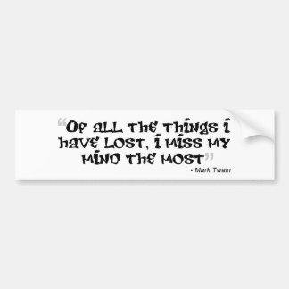 Mark Twain Quoteable Bumper Sticker