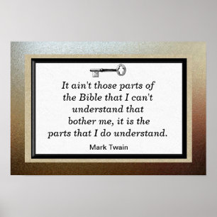 Mark Twain Quotes Poster