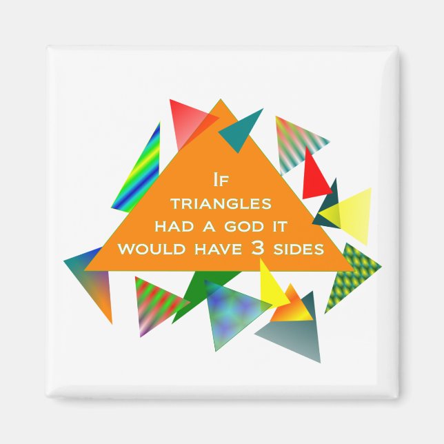 Mark Twain Triangle Quote Magnet (Front)
