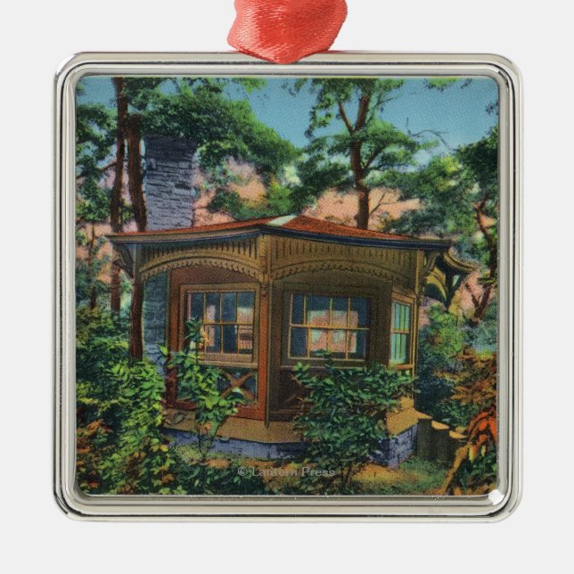 Mark Twain's Study at Quarry Farm, East Hill Metal Ornament (Front)