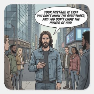 Mark Twelve Twenty Four Square Sticker