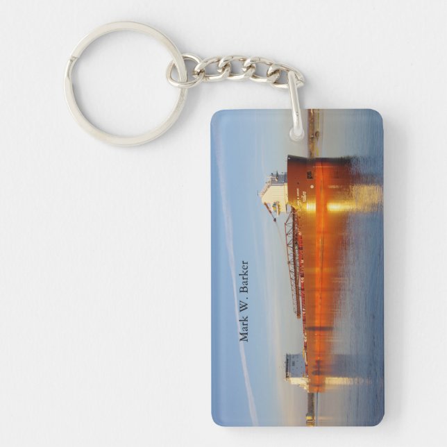Mark W. Barker acrylic key chain (Front)