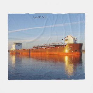 Mark W. Barker fleece blanket
