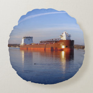 Mark W. Barker round pillow