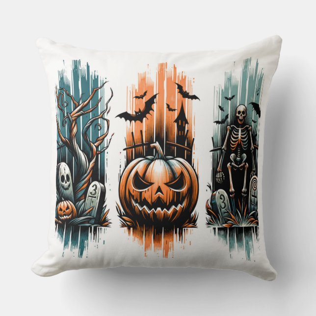 Marked by Moonlight – The Numbered Graves Cushion (Front)