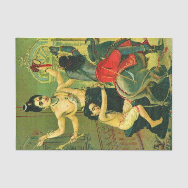 Markendaya by Raja Ravi Varma Tissue Paper (Front)