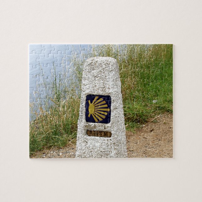 Marker Zero at Cape Finisterre, Spain Jigsaw Puzzle (Horizontal)