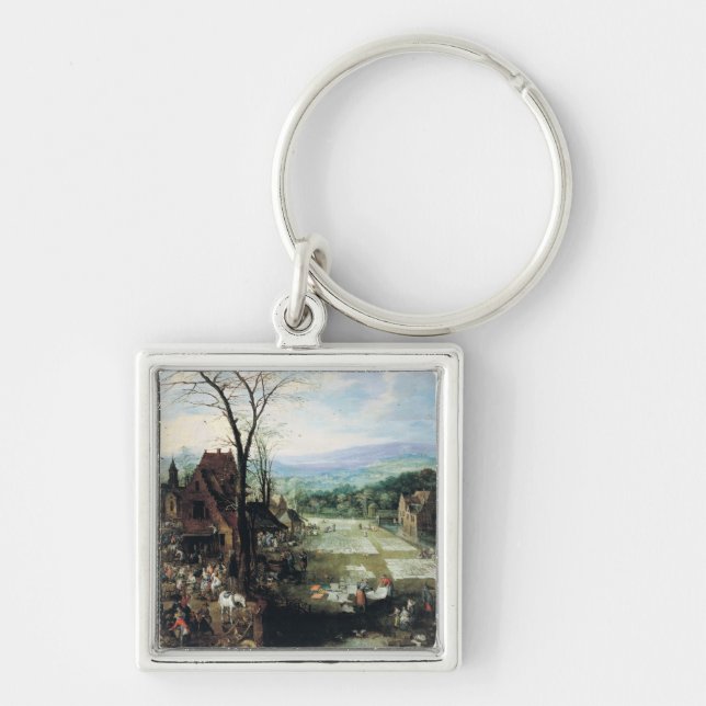 Market and Bleaching Ground, 1620-22 Key Ring (Front)