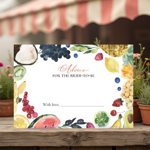 Market Bridal Shower Advice for the Bride Card
