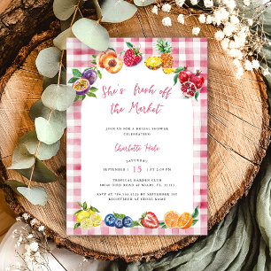 Market Bridal Shower Farmers Invitation