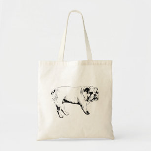 Market Cheer Bulldog Tote Bag