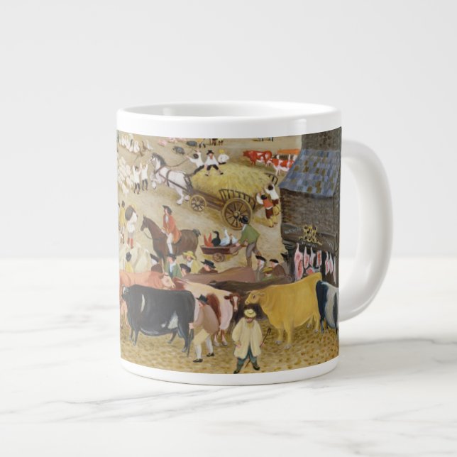 Market Day Large Coffee Mug (Front Right)