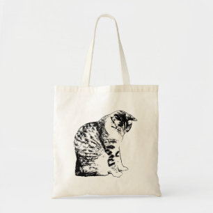 Market Days with Modern Cat Style Tote Bag