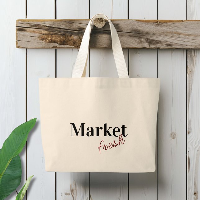 Market Fresh Reusable  Large Tote Bag (Creator Uploaded)
