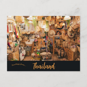 Market in Bangkok Thailand Postcard