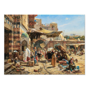 Market in Jaffa   Gustav Bauernfeind   Photo Print