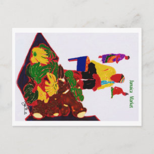 Market Jamaica Postcard