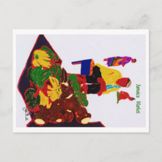 Market Jamaica Postcard
