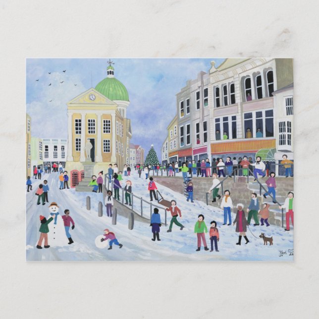 Market Jew Street Penzance Postcard (Front)