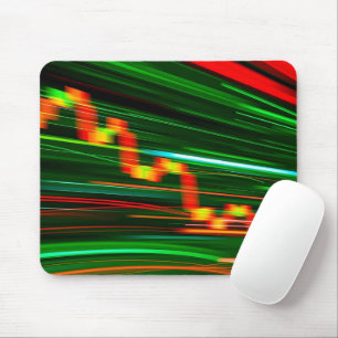 Market Light Trails Mouse Pad