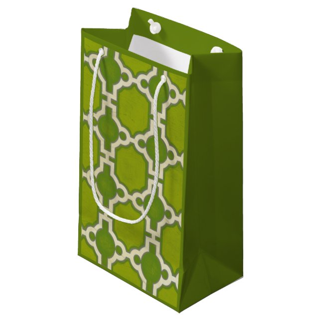Market Motifs IV Small Gift Bag (Front Angled)