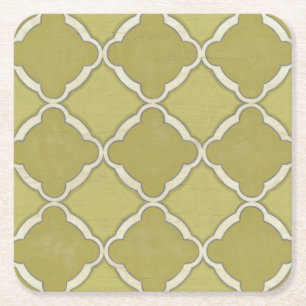 Market Motifs IX Square Paper Coaster