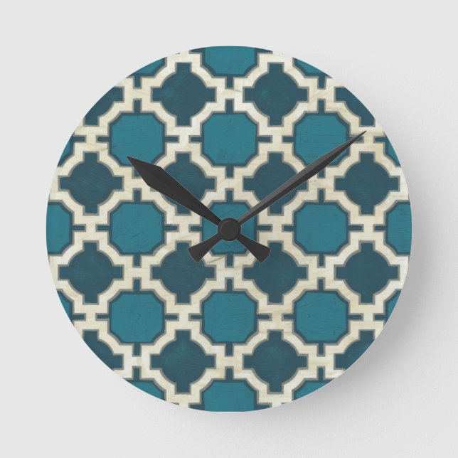 Market Motifs VI Round Clock (Front)