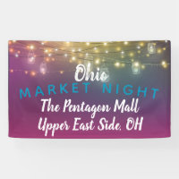 market night, craft fair banner, event banner