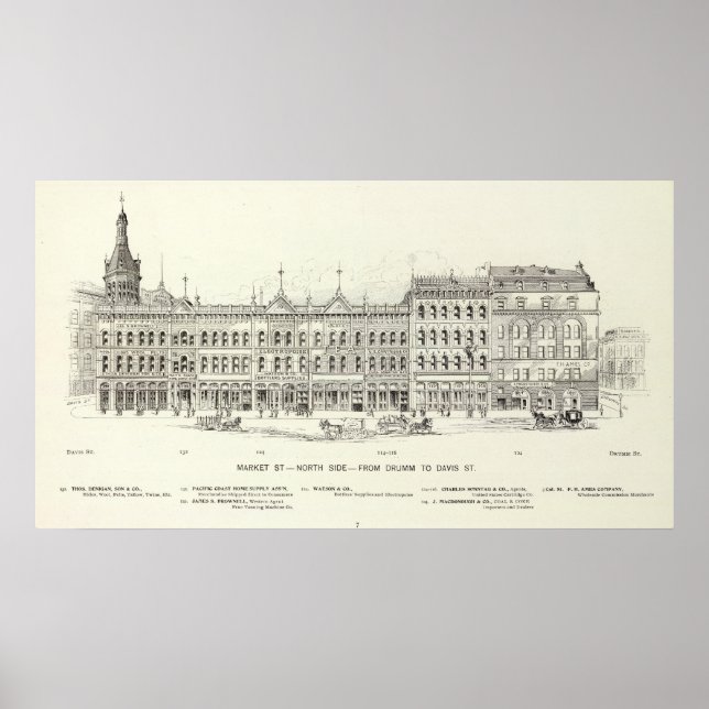 Market North side Drumm and Davis Poster (Front)