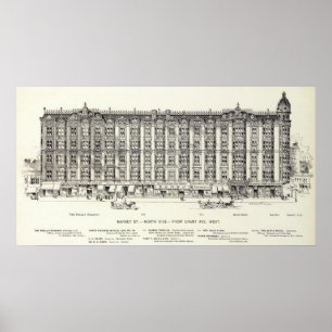 Market North side Grant West Poster