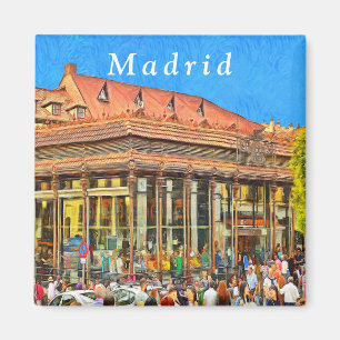Market of San Miguel in Madrid. Magnet