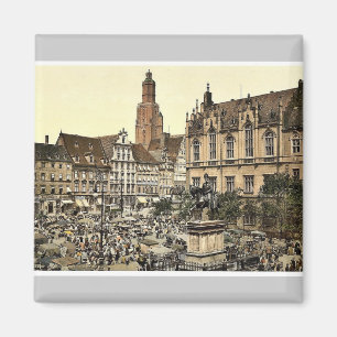 Market place, Breslau, Silesia, Germany (i.e., Wro Magnet