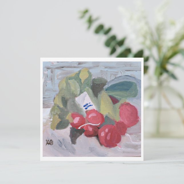 Market Radishes Card (Standing Front)