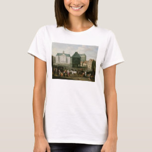 Market Scene before the Dam Palace, Amsterdam T-Shirt