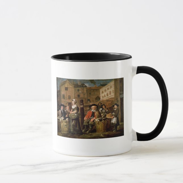 Market Scene Mug (Right)