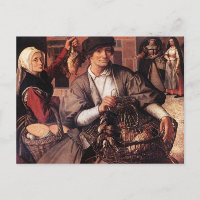 Market Scene postcard (Front)