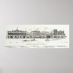 Market South side 6th 2 Poster