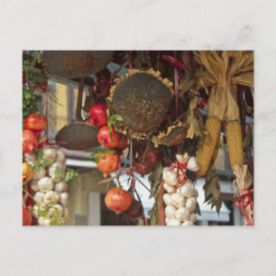 Market Stall Florence Holiday Postcard