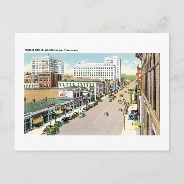 Market Street, Chattanooga, Tennessee (2) Postcard (Front)