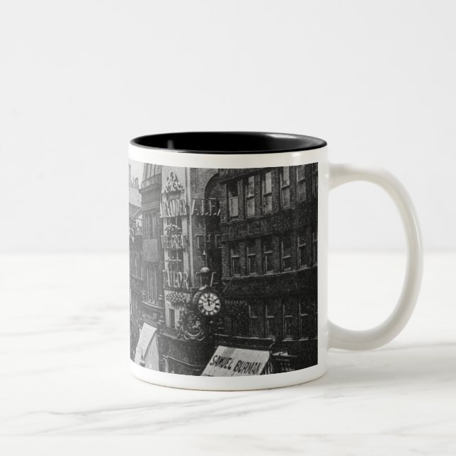 Market Street, Manchester, c.1910 Two-Tone Coffee Mug (Right)