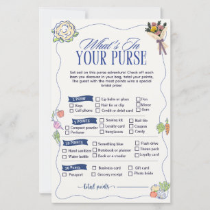Market What in Your Purse Game Bridal Shower