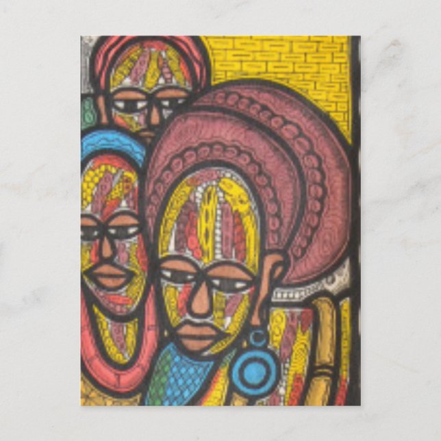 Market Woman Postcard (Front)