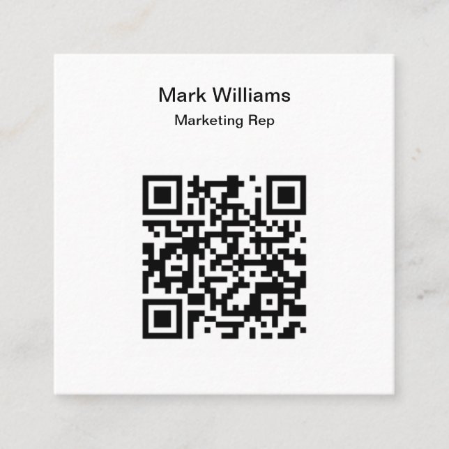 Marketing Add Your QR Code Business Cards (Front)