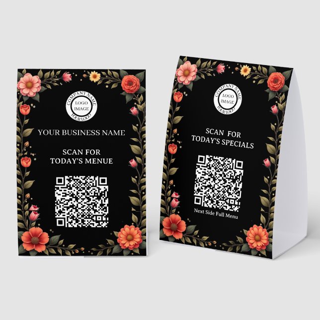 Marketing Business Company Logo Scan Qr Code  (Front/Back)