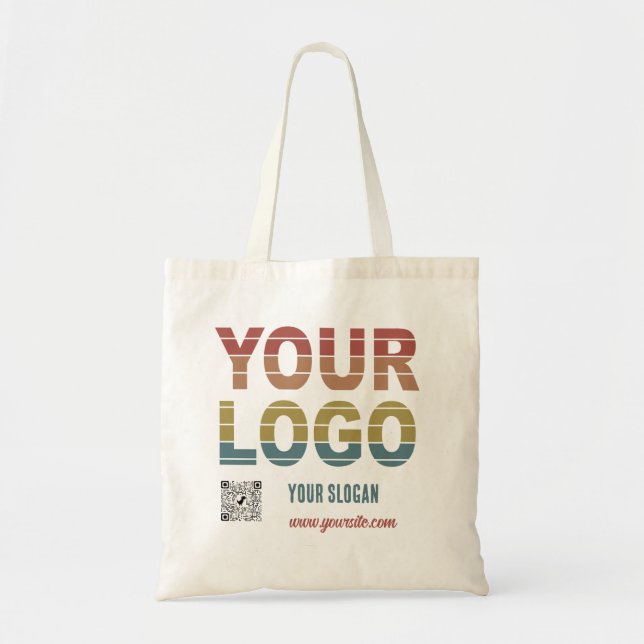  Marketing Carryalls Featuring Your Branding & QR Tote Bag (Front)