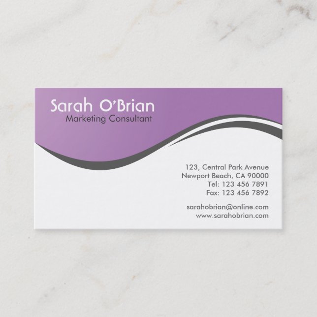 Marketing Consultant - Business Cards (Front)
