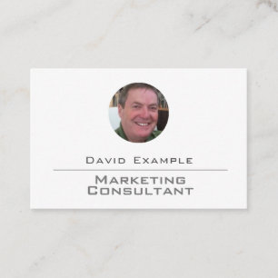 Marketing Consultant with Photo of Holder Business Card