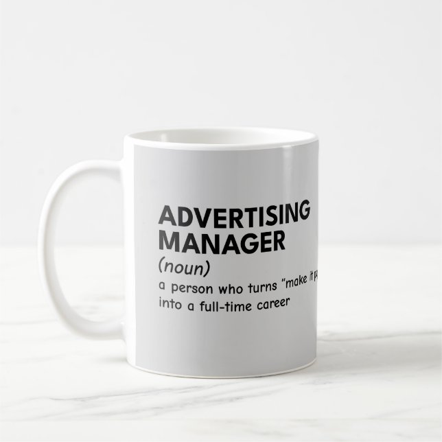Marketing Genius Definition Coffee Mug (Left)